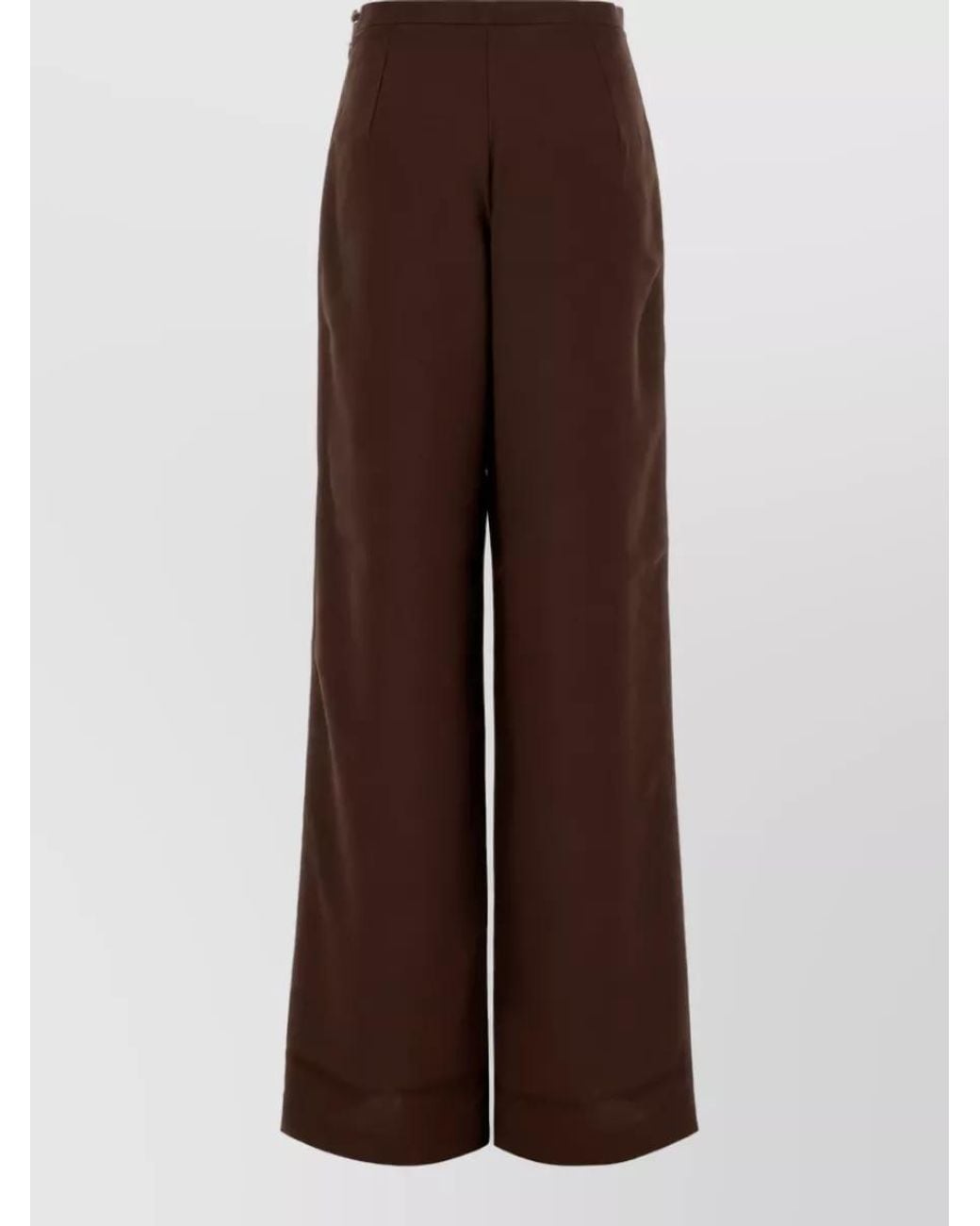 Taller Marmo Brown Wide-Leg Trousers