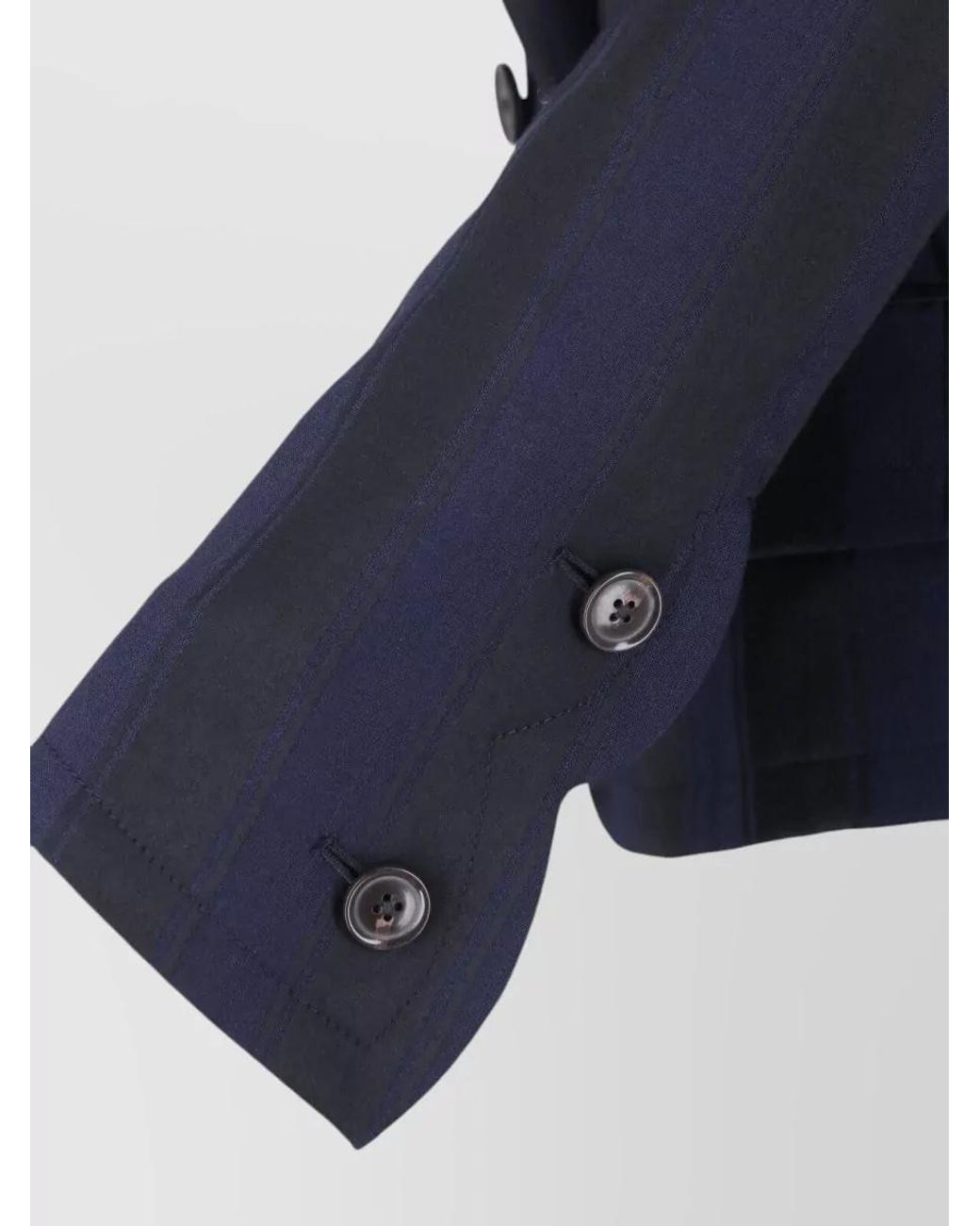Vivienne Westwood Blue Striped Double-Breasted Wool Blazer