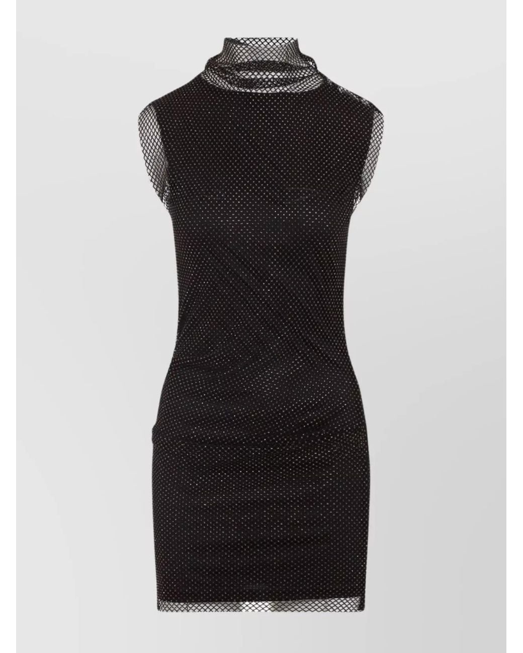Sportmax Black Viscose Sleeveless Mini Dress
