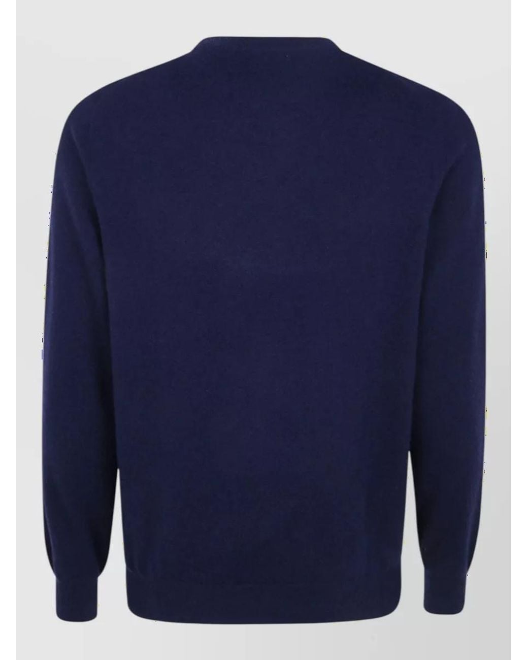Brunello Cucinelli Blue Cashmere Jumper for men