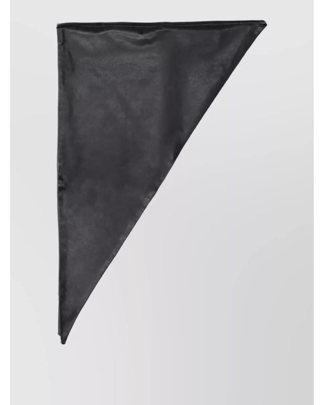 Lemaire Gray Lamb Leather Scarf
