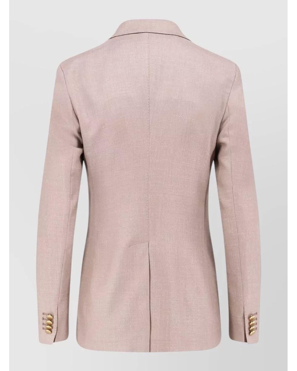 Tagliatore Natural Virgin Wool Silk Linen Double-Breasted Blazer