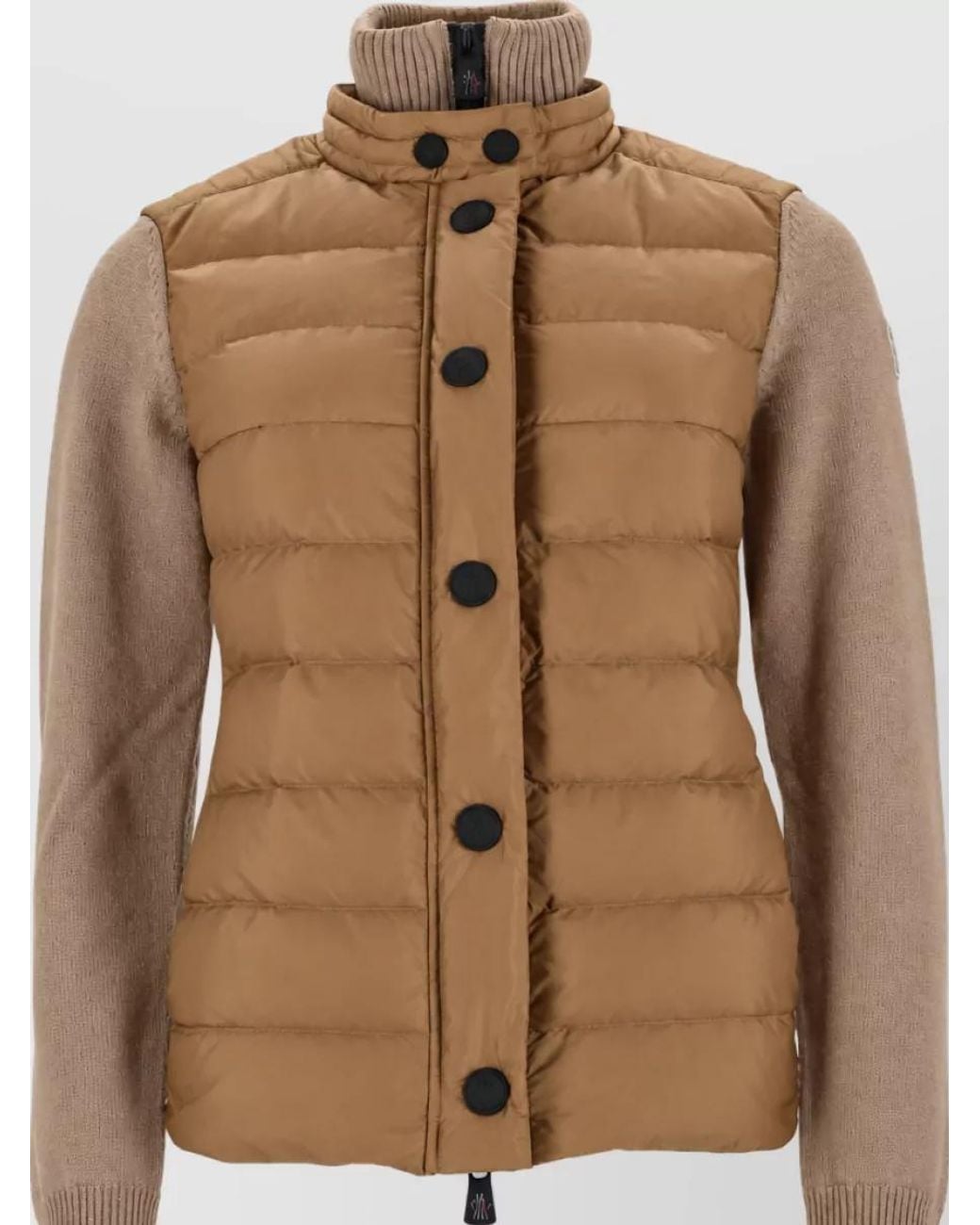 Moncler Brown Down Fitted Jacket