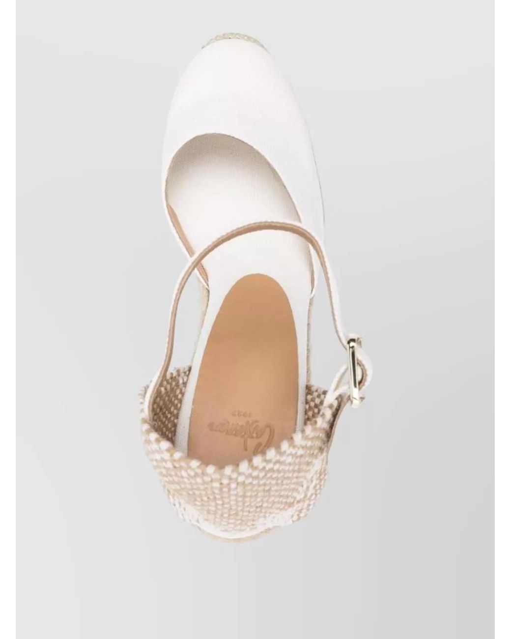 Castaner Natural Ankle-Strap Wedge Espadrilles
