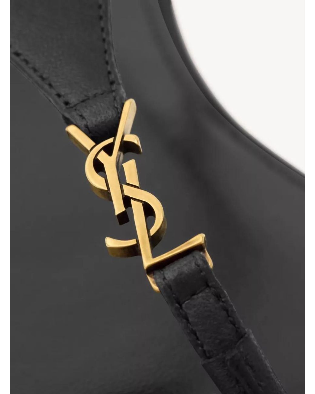 Saint Laurent Multicolor Leather Cassandre Thong Sandals