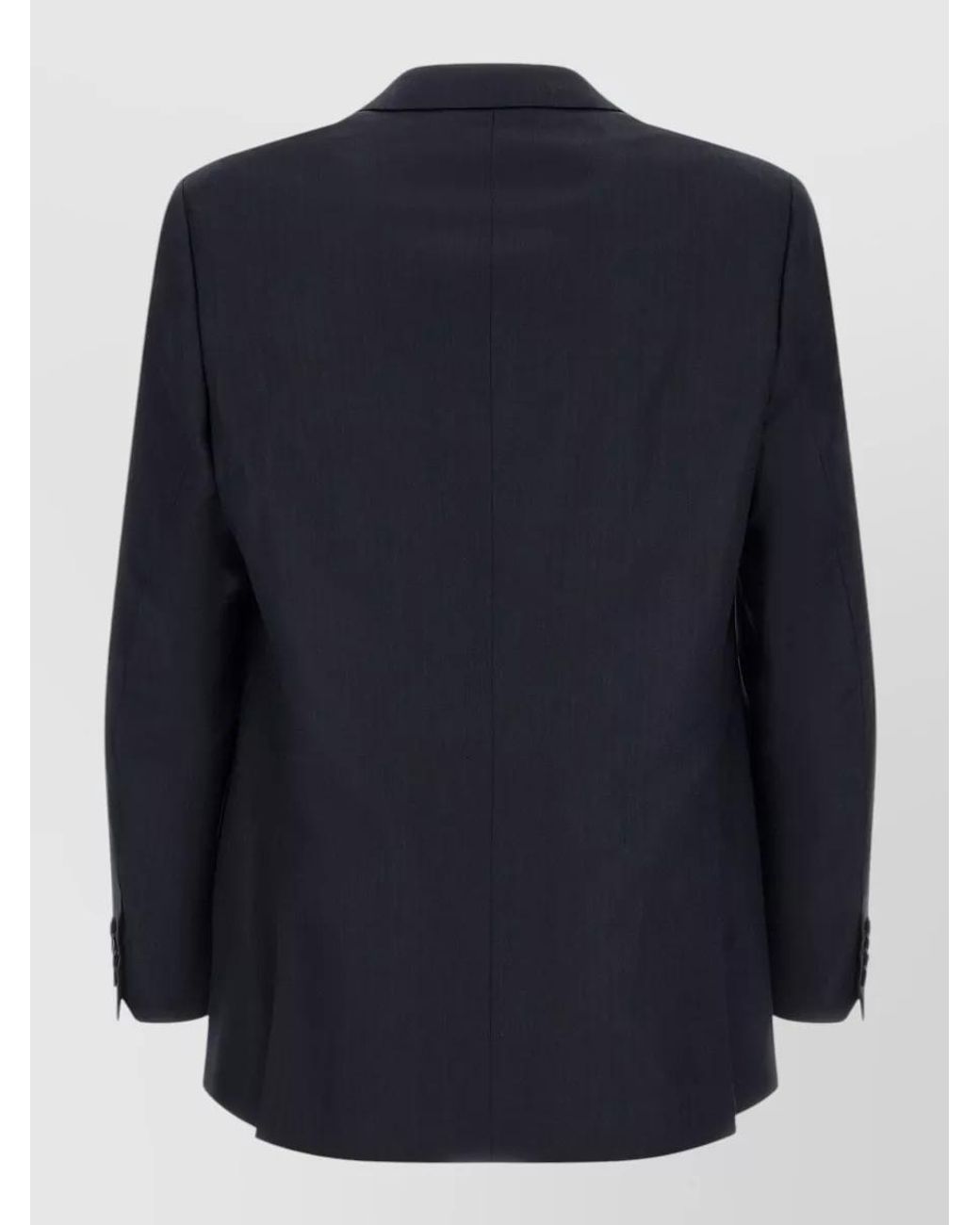 Brioni Blue Wool Single Breasted Coat for men
