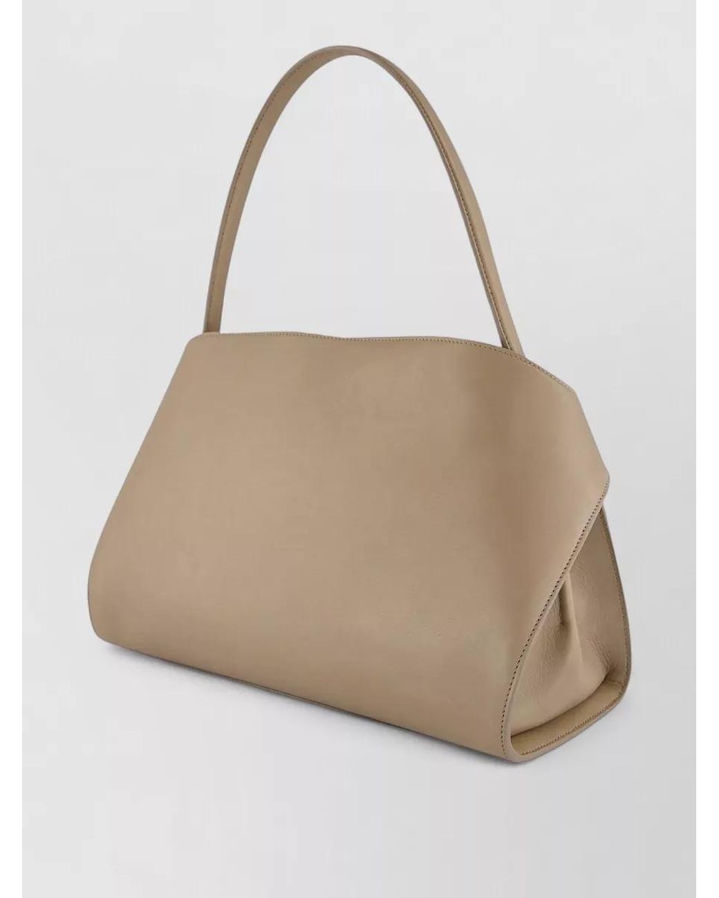 Ferragamo Natural The Hug Bag Medium Leather Tote Bag