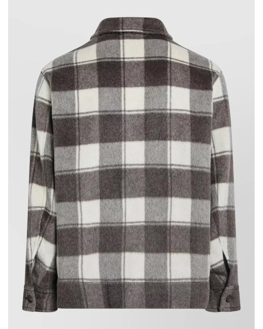 Golden Goose Deluxe Brand Gray Mohair Virgin Wool Overshirt Jacket for men