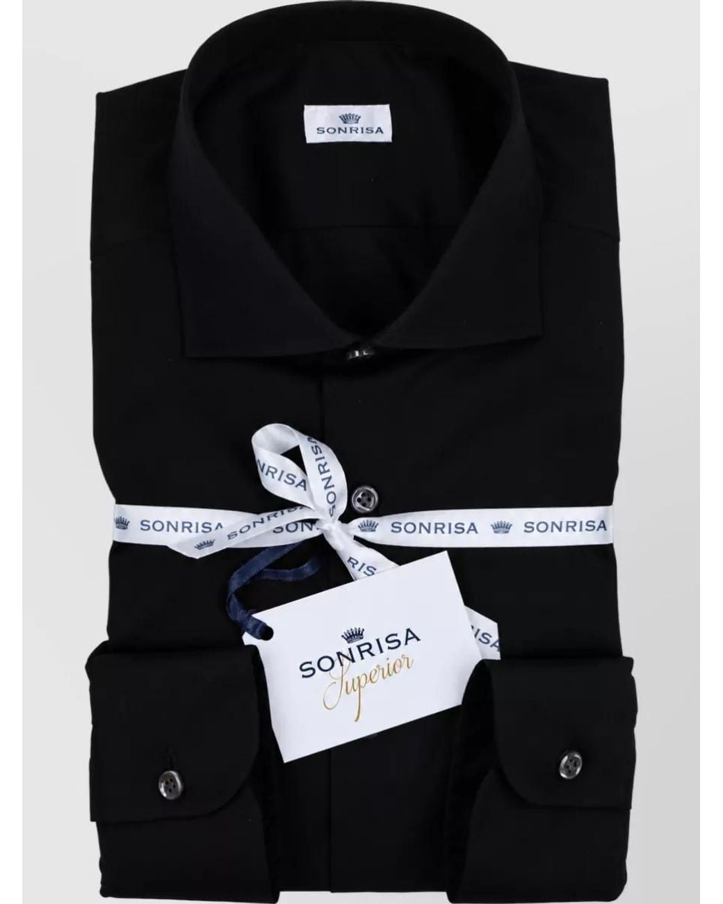 Sonrisa Black Cotton Shirt for men