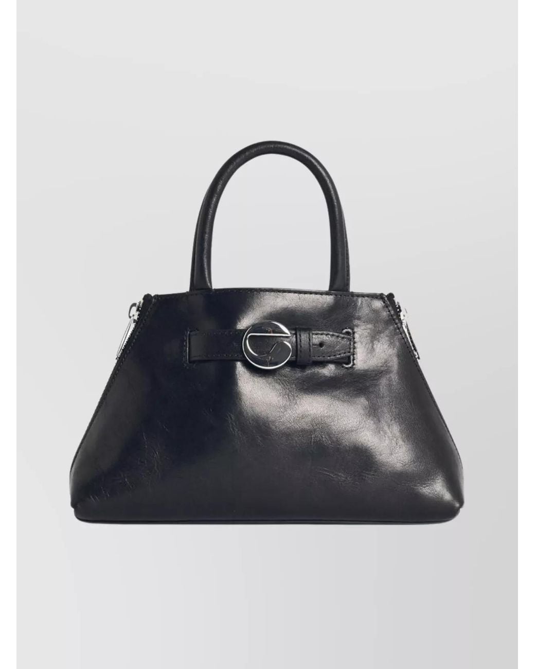 Coperni Blue Data Mini Leather Shoulder Bag