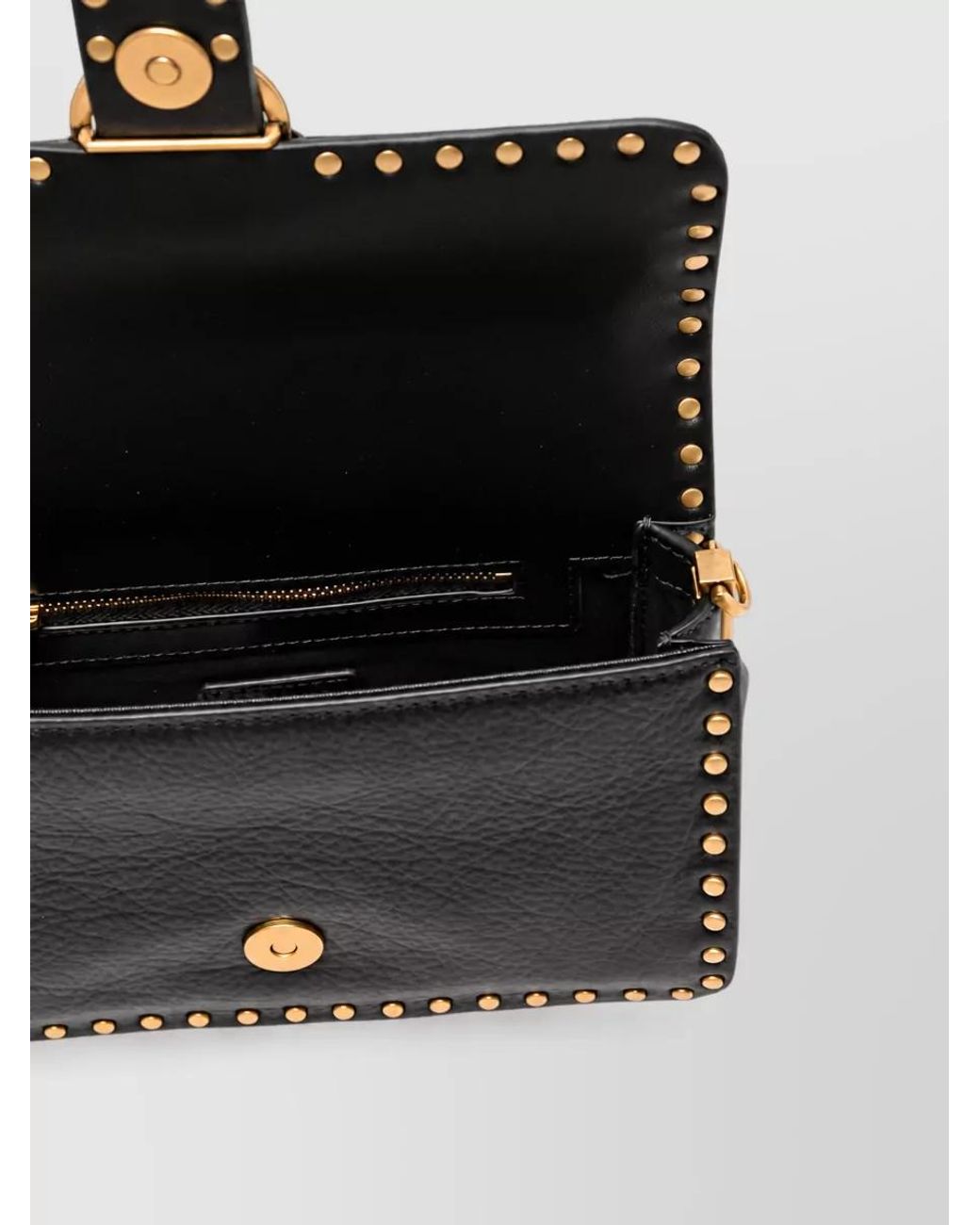 Pinko Black Love Bag Leather Shoulder Bag