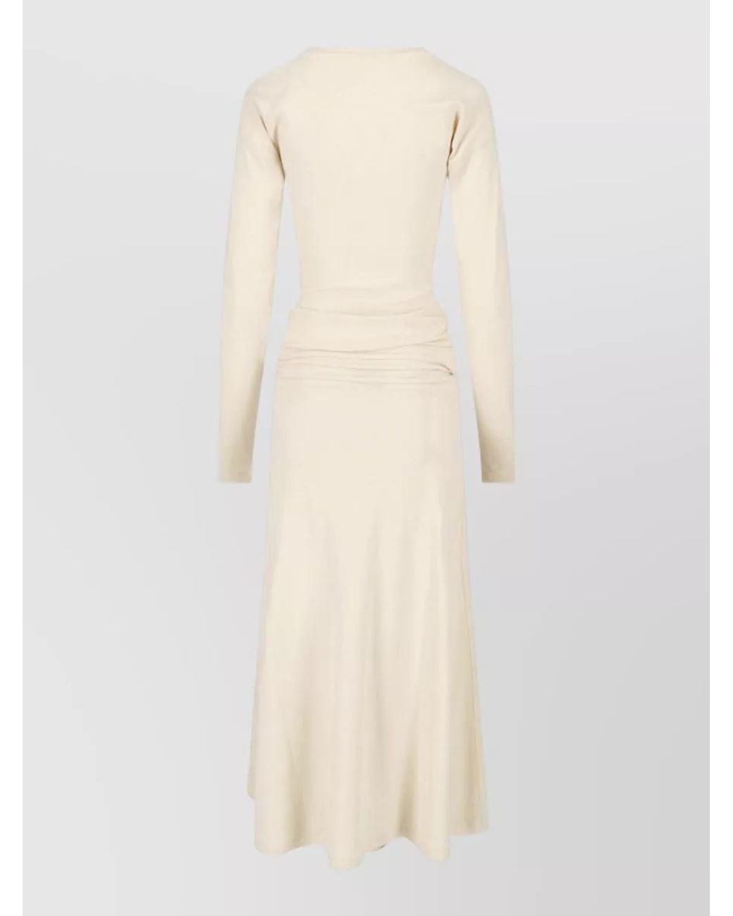 Lemaire Natural Cotton Knee-Length Midi Dress