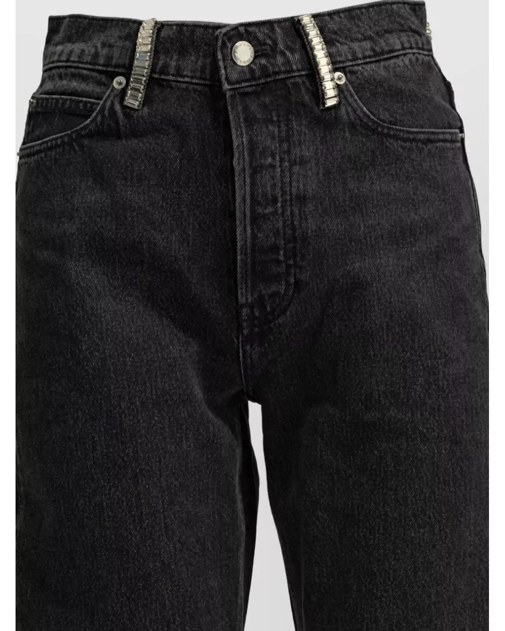 Alexander Wang Black Wide-Leg Denim Jeans