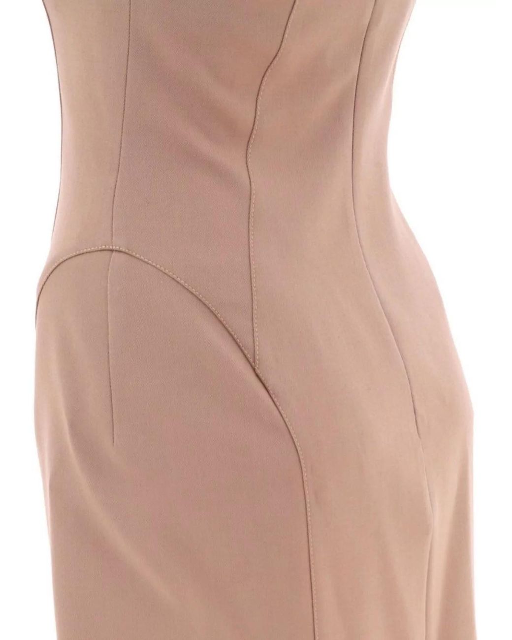 The Attico White Virgin Wool Midi Dress