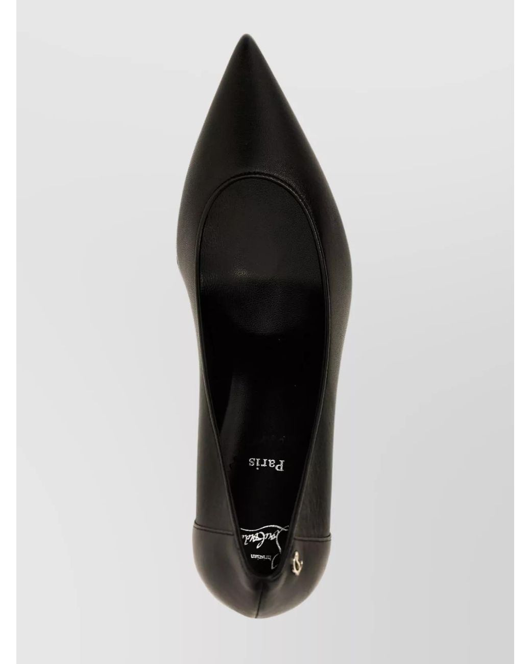 Christian Louboutin Black Leather Stiletto Pumps