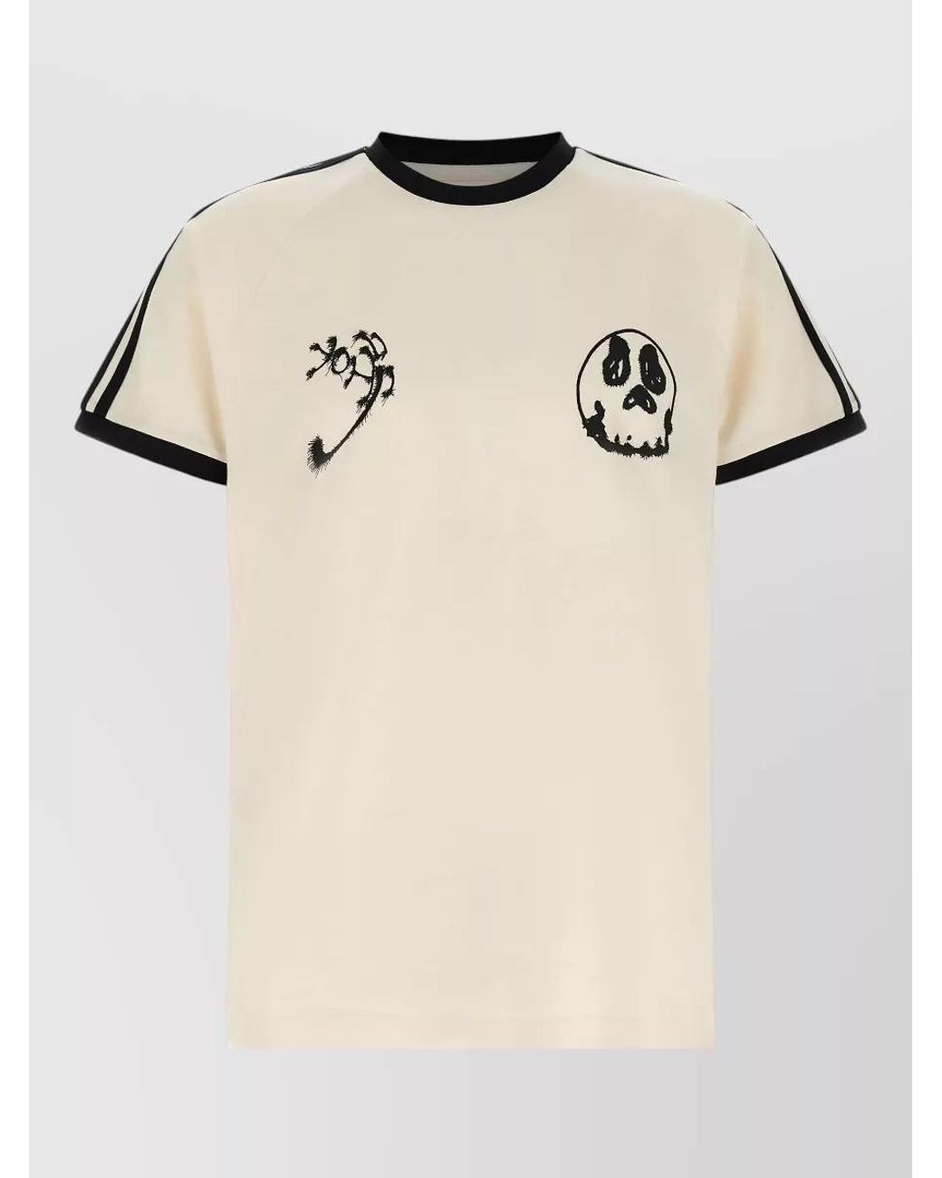 Y-3 Natural Graphic Cotton T-Shirt for men