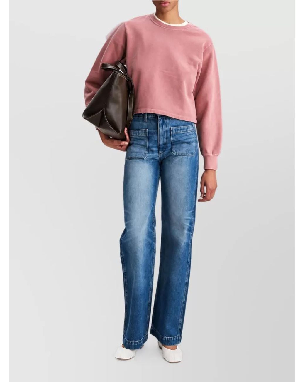 A.P.C. Pink Organic Cotton Crewneck Sweatshirt