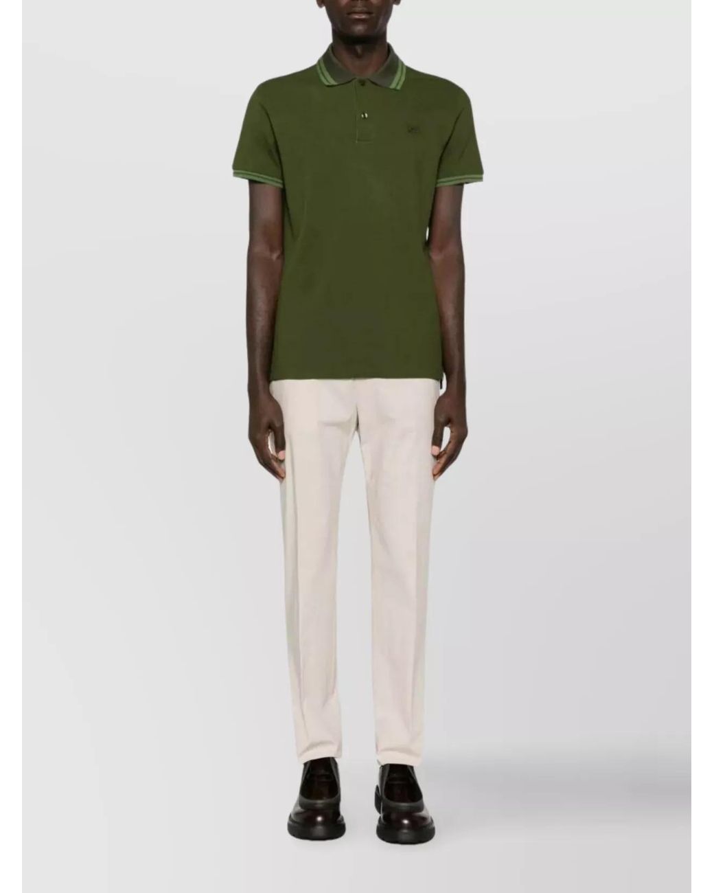 Etro White Cotton Jogger Trousers for men