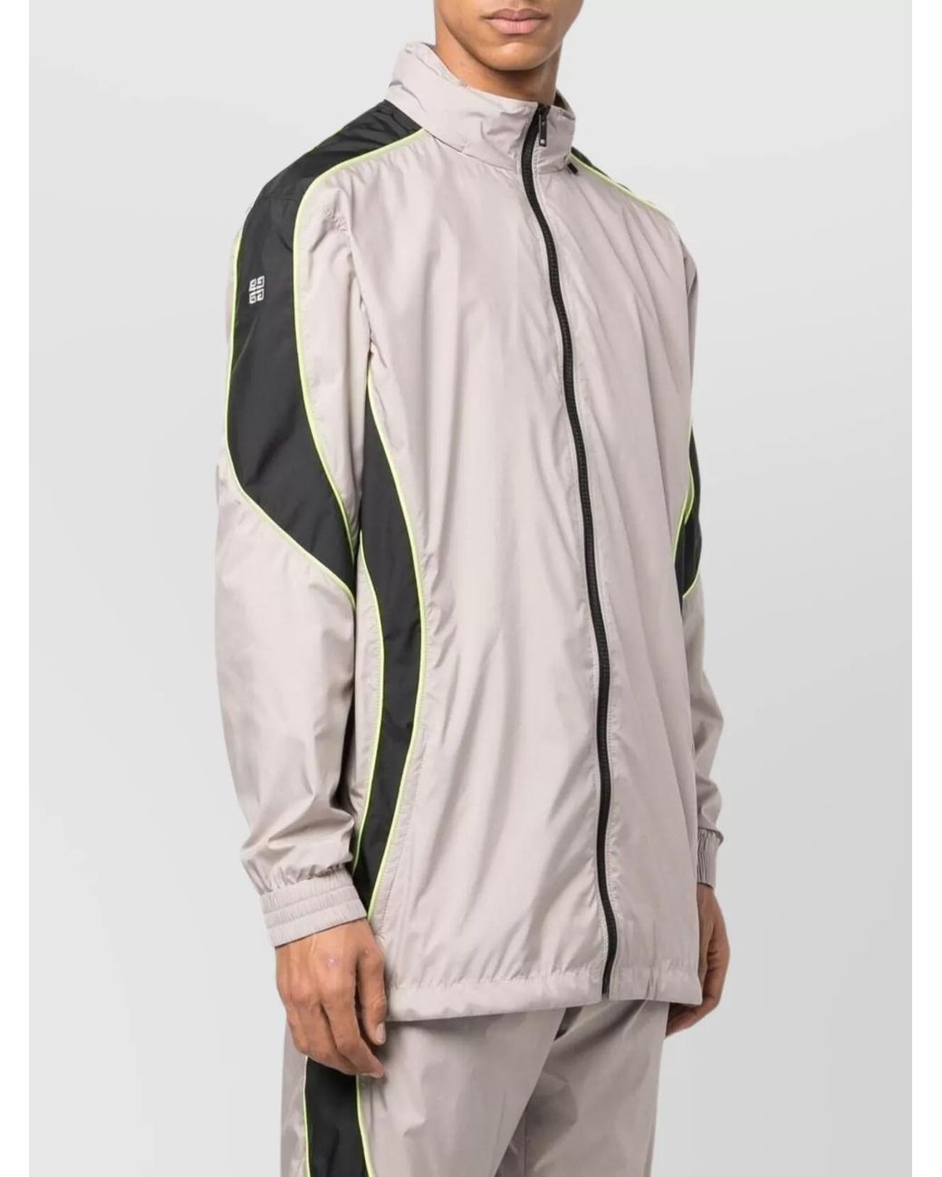 Givenchy Pink Leather Oversized Logo-Print Zip-Up Jacket for men