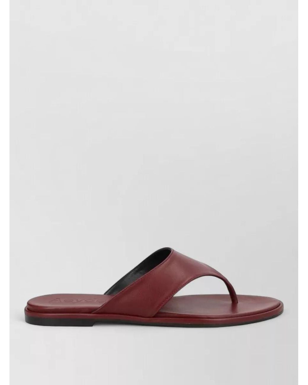 Aeyde Purple Leather Thong Sandals