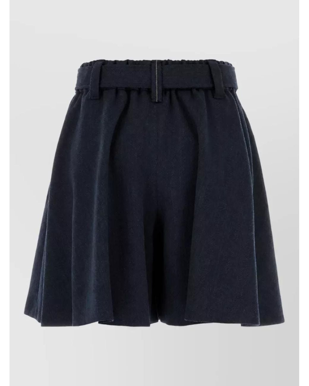 Brunello Cucinelli Blue A-Line Skirt