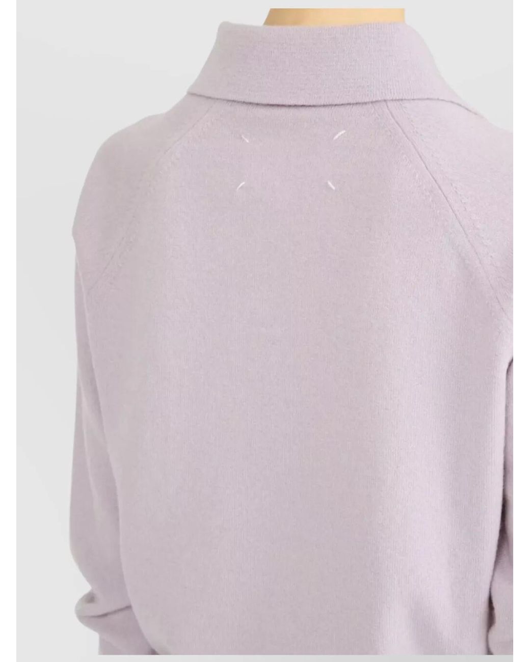 Maison Margiela Pink Virgin Wool Polo Shirt