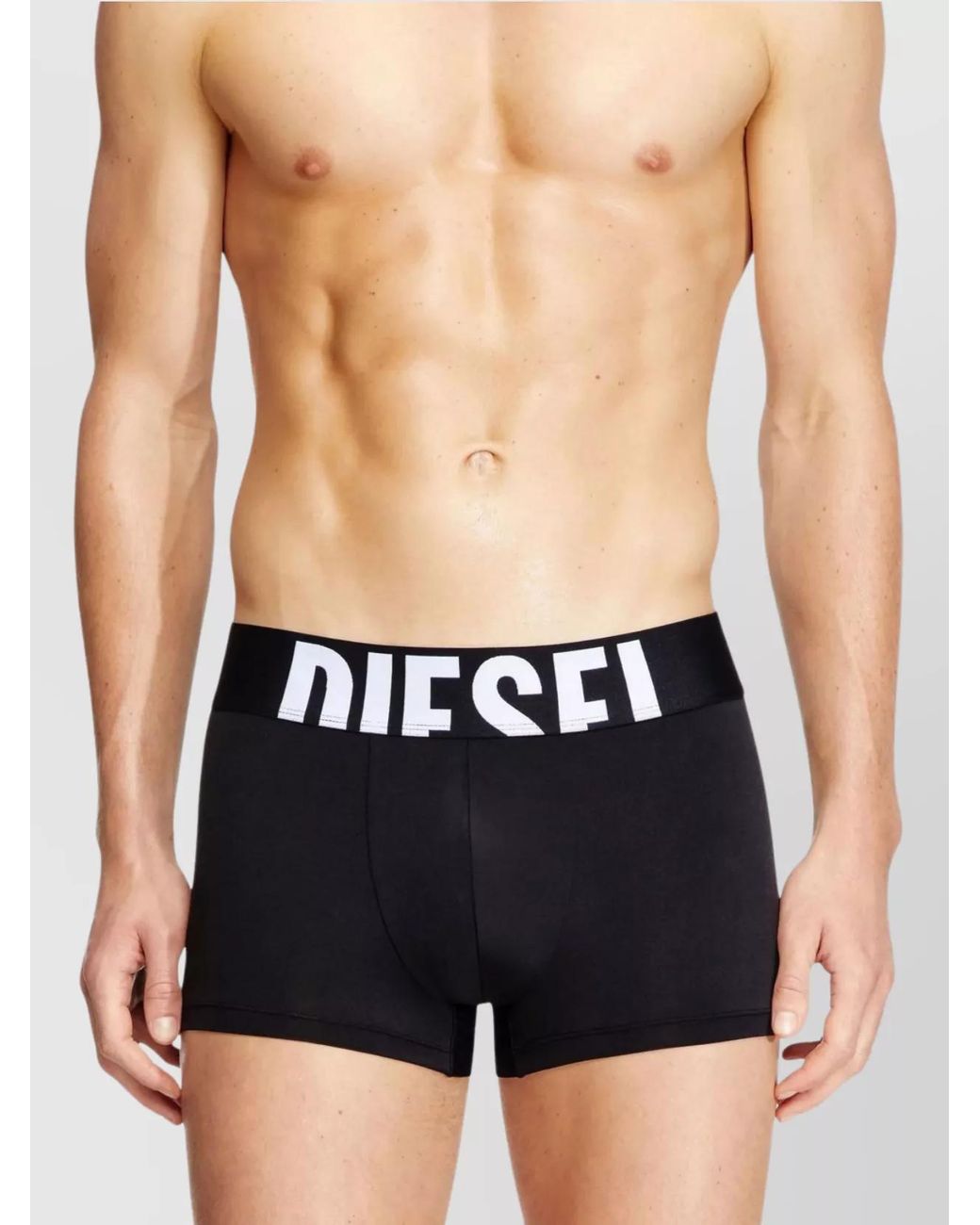 DIESEL Black Polyester Boxer Briefs 3-Pack for men