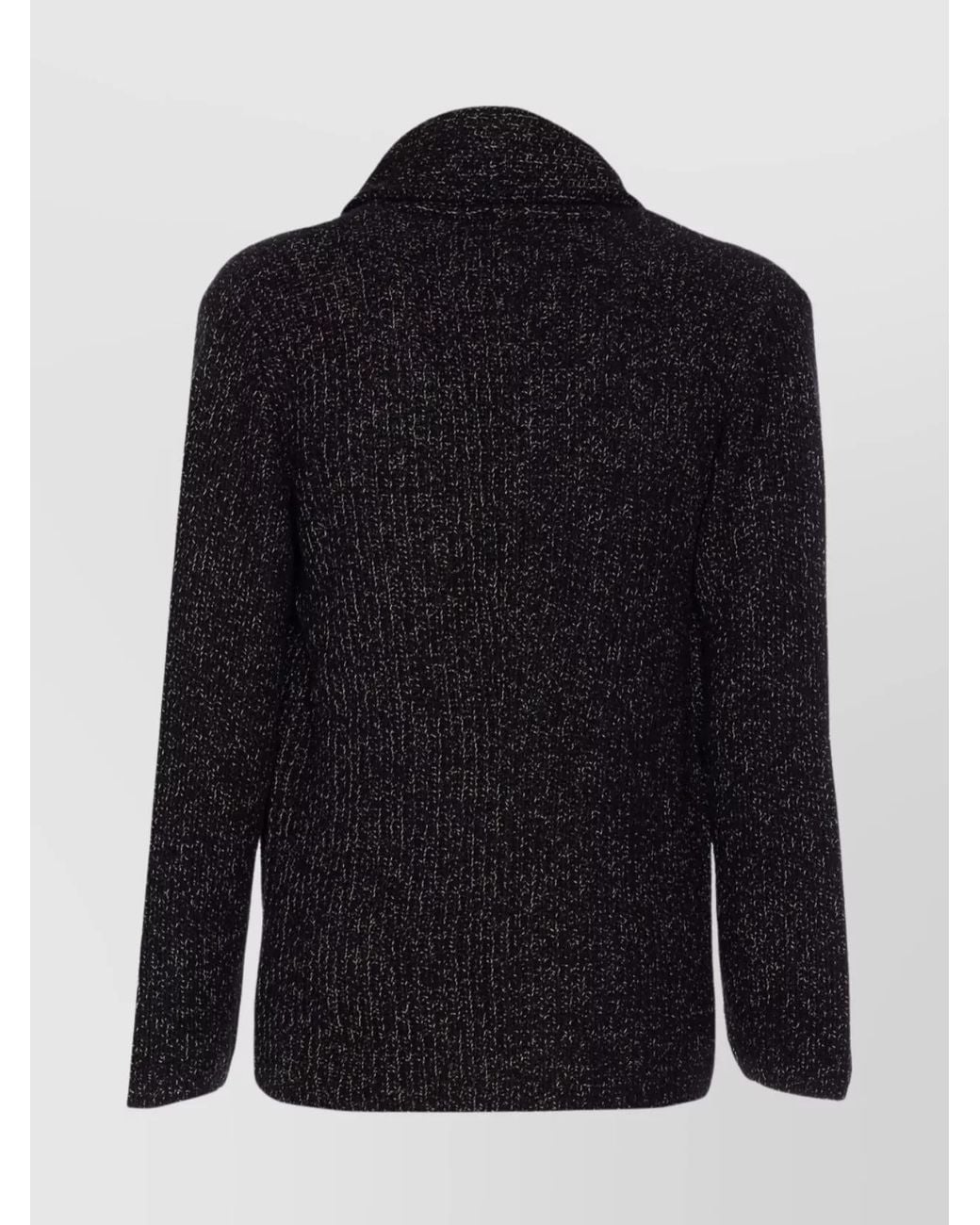 Brunello Cucinelli Blue Wool Silk Cashmere Double-Breasted Cardigan for men