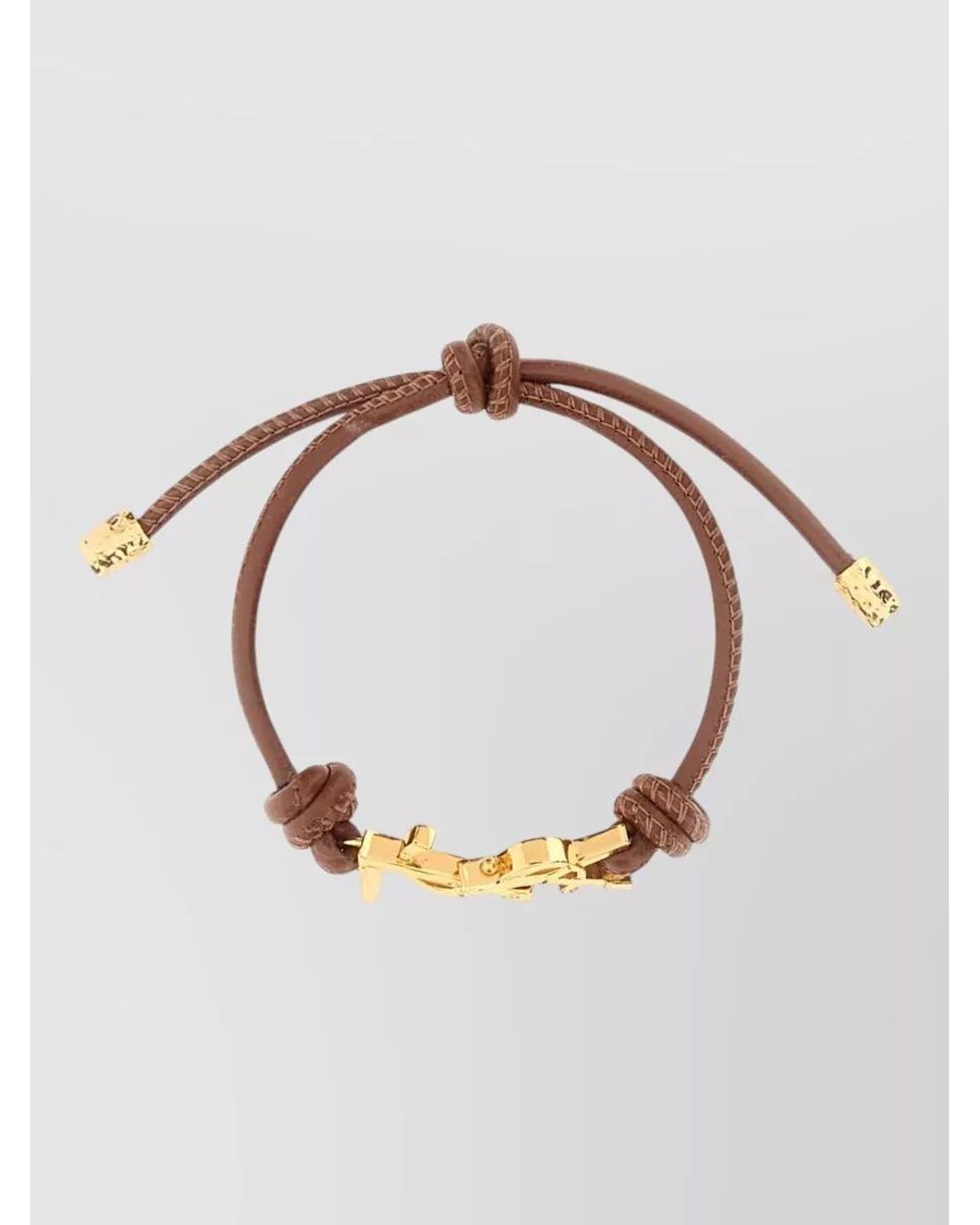 Saint Laurent Metallic Leather Bracelet