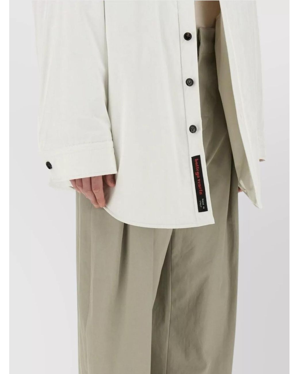 Bottega Veneta Natural Padded Oversized Shirt Jacket for men