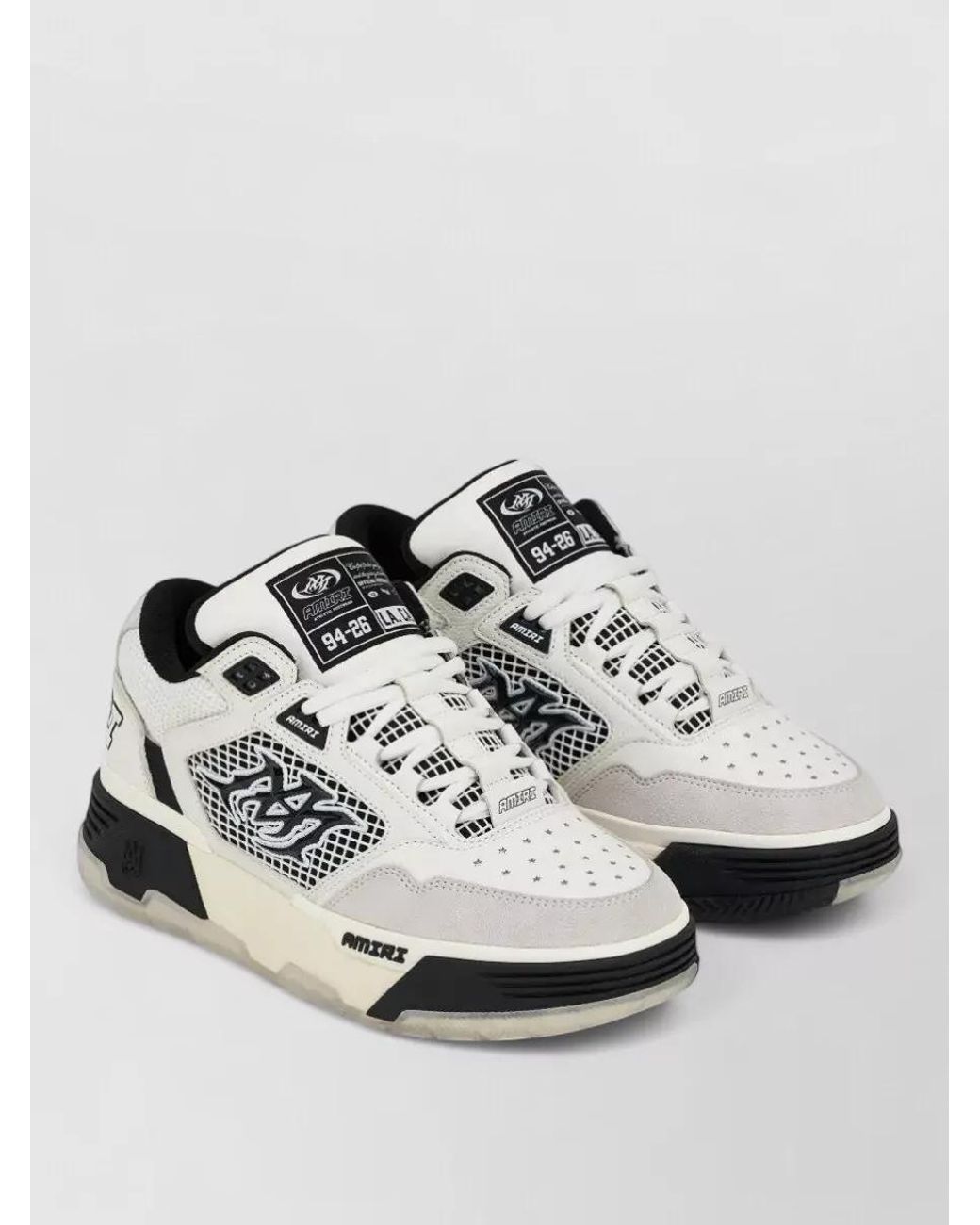 Amiri White Leather Low-Top Sneakers for men