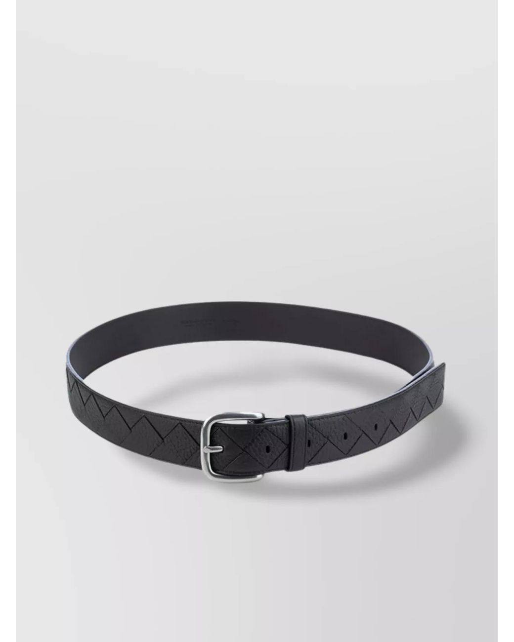 Bottega Veneta Black Leather Belt for men