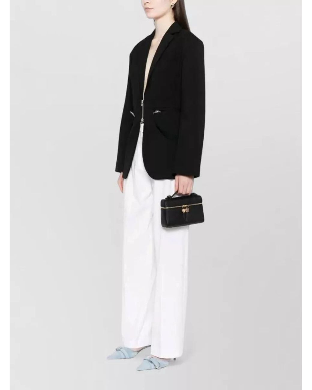 Tory Burch Black Romy Leather Mini Shoulder Bag