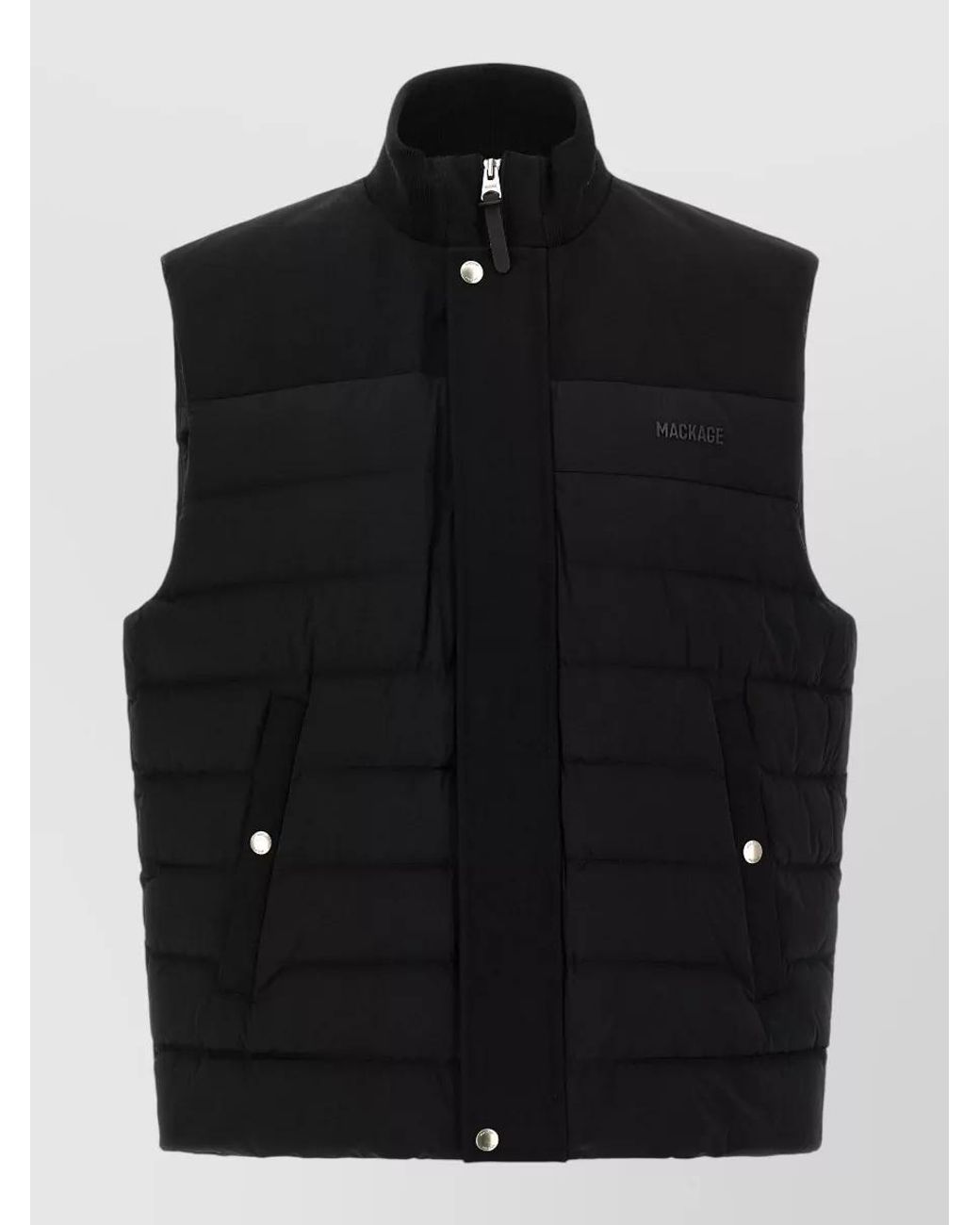 Mackage Black Quilted Puffer Vest for men