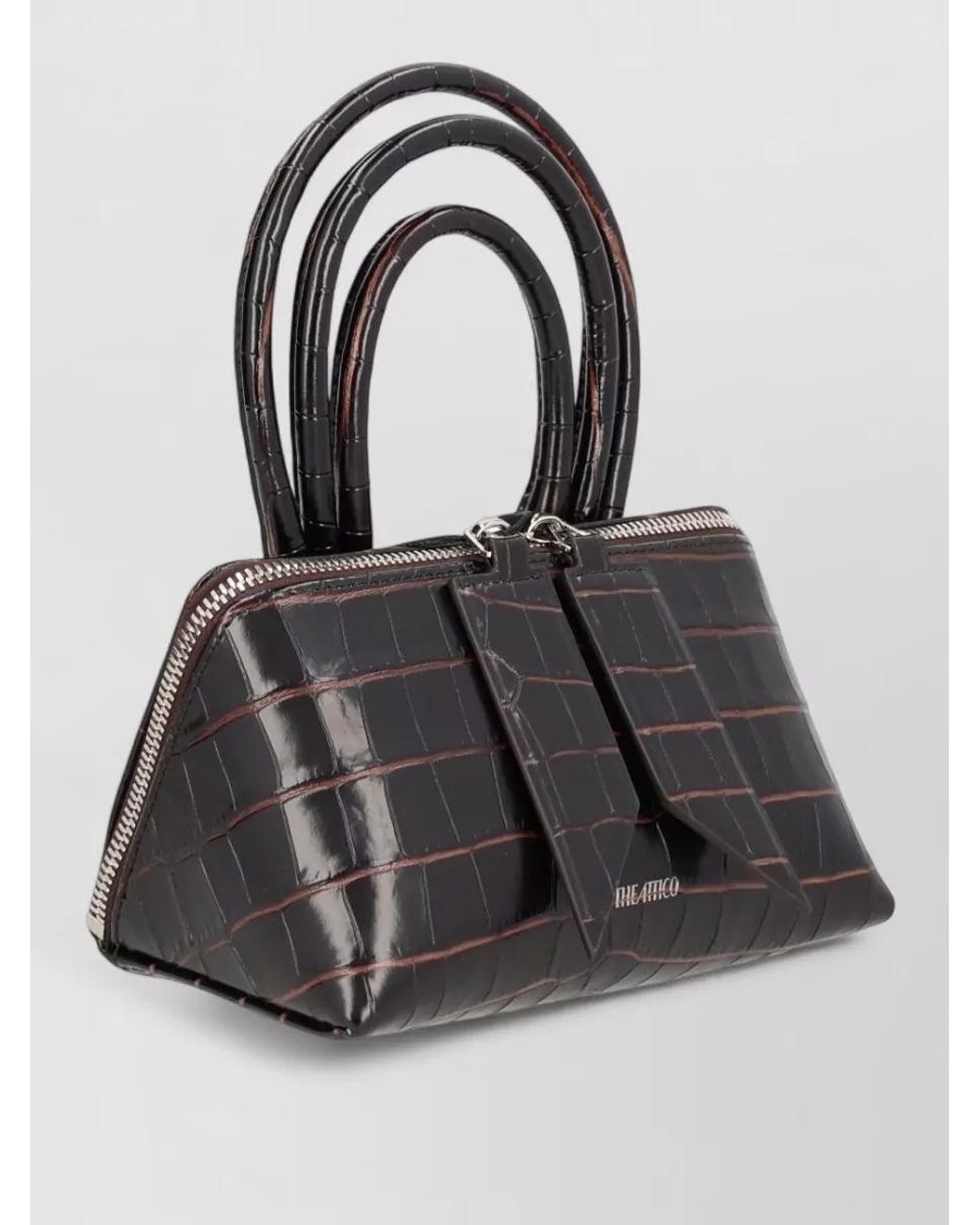 The Attico Black Friday Mini Leather Shoulder Bag