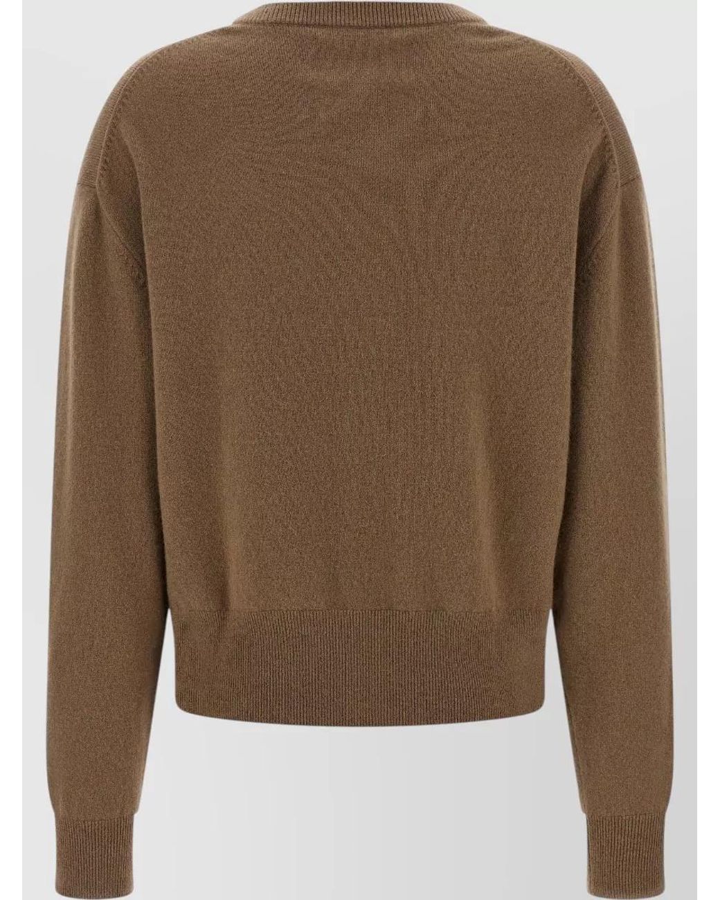 Extreme Cashmere Brown Cashmere-Blend Ribbed Cardigan