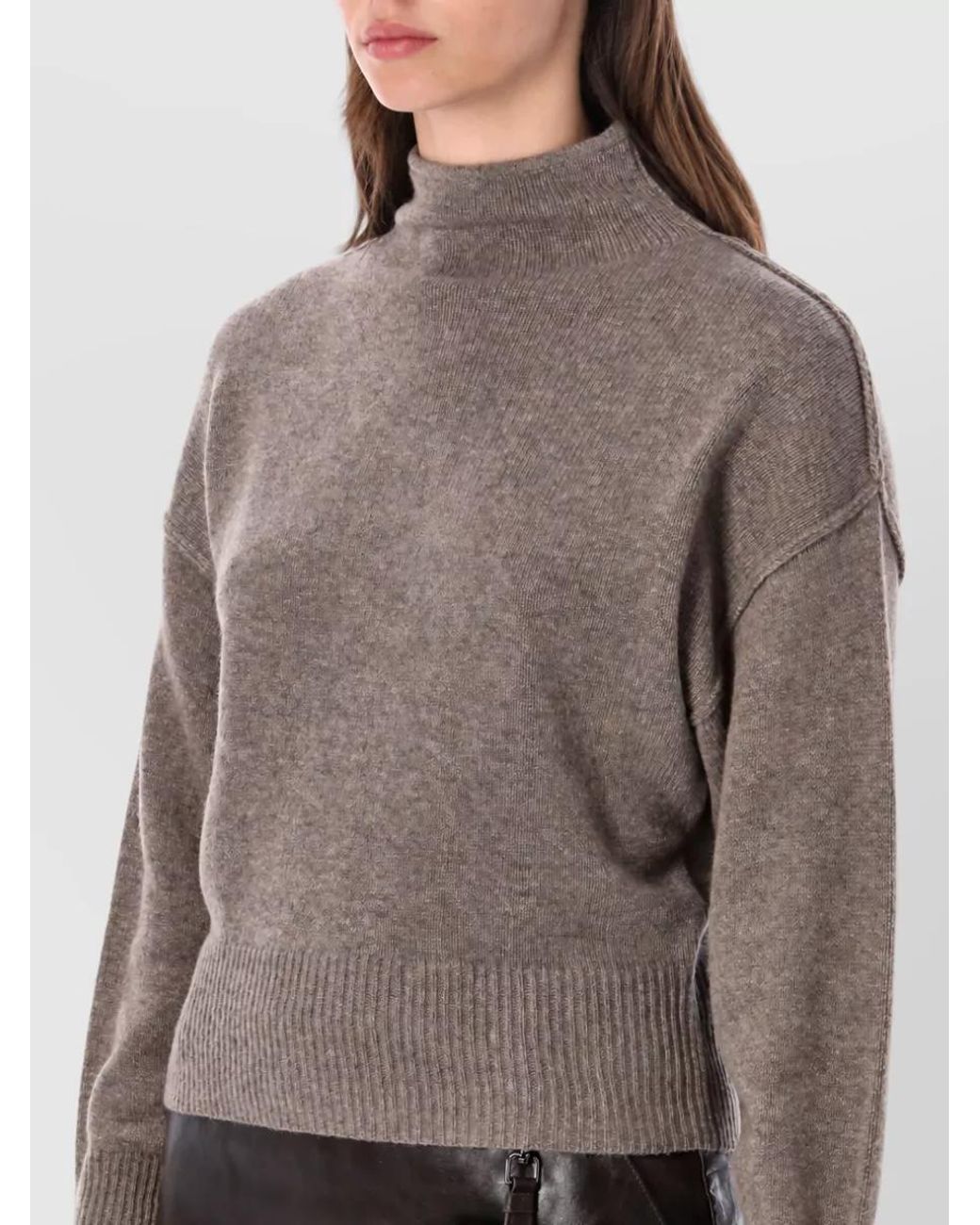 THE GARMENT Gray Cashmere Wool Knit Sweatshirt