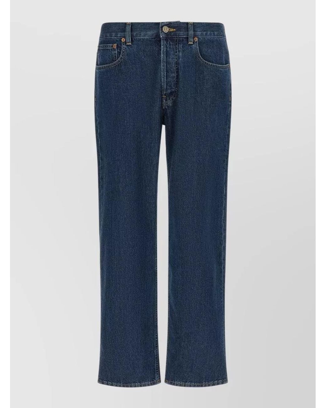 Valentino Garavani Blue Denim Regular-Fit Straight-Leg Jeans for men