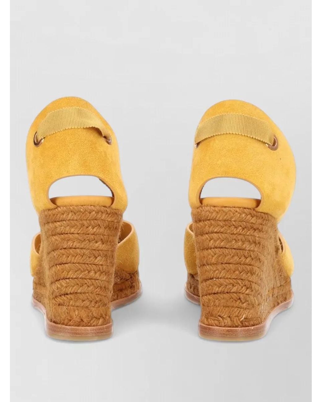 Castaner Orange Leather Espadrilles