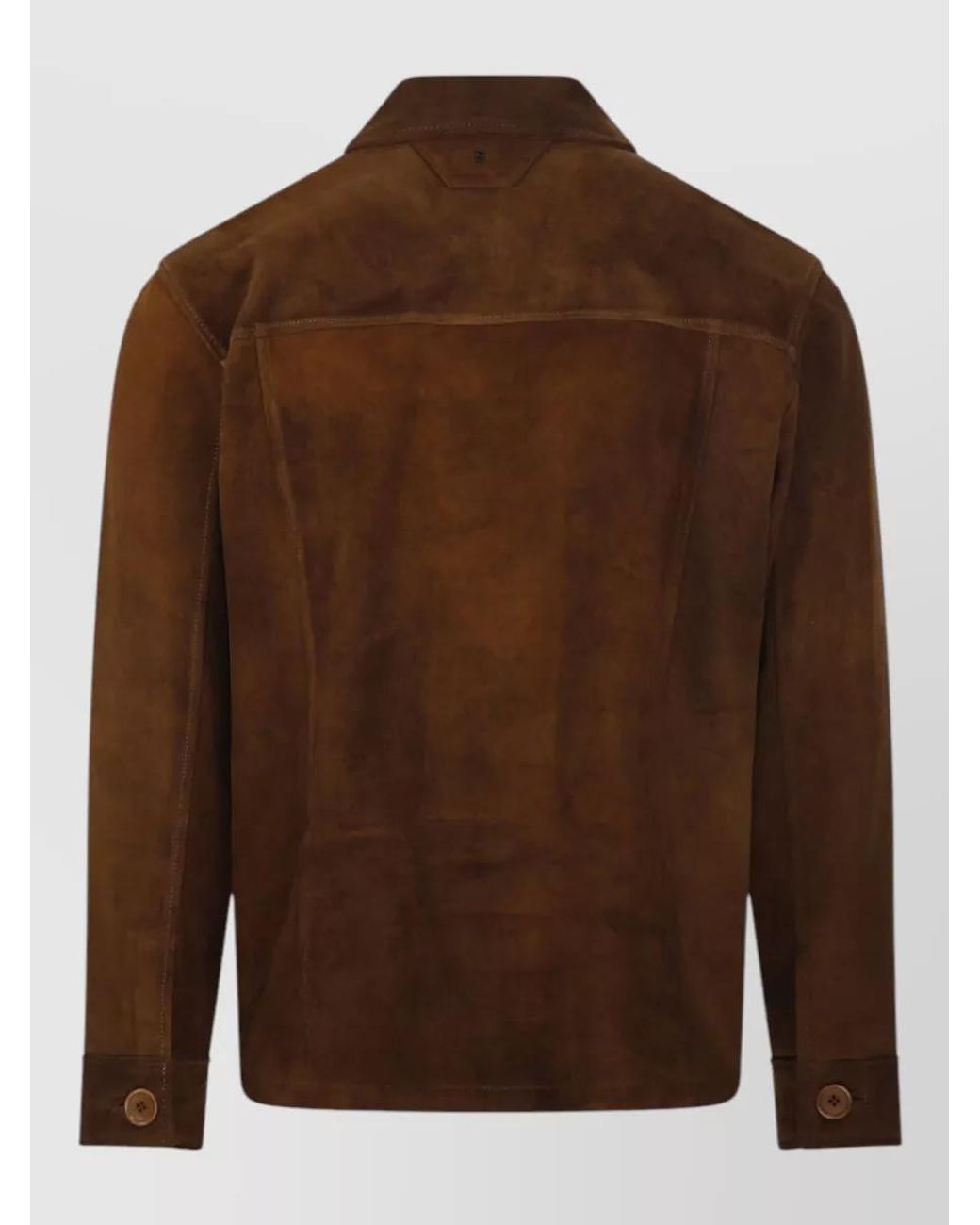 Salvatore Santoro Brown Shearling Leather Coat for men