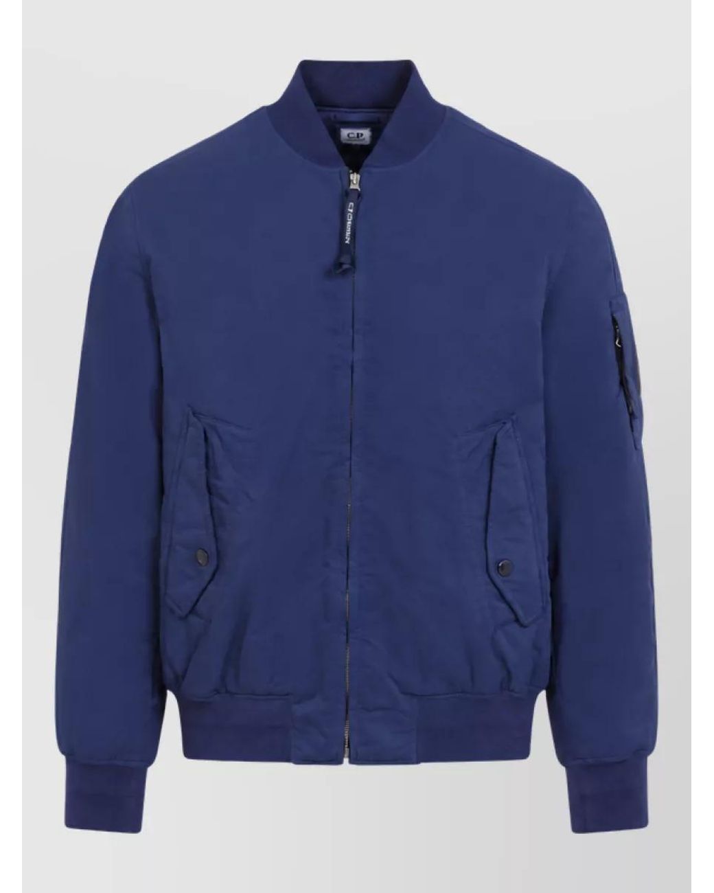 C P Company Blue Padded Bomber Jacket for men