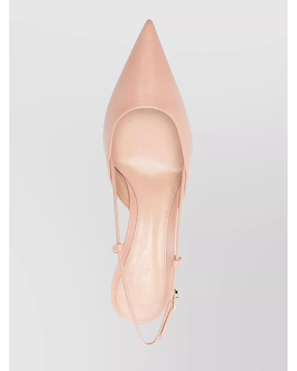 Gianvito Rossi Pink Leather Slingback Sandals