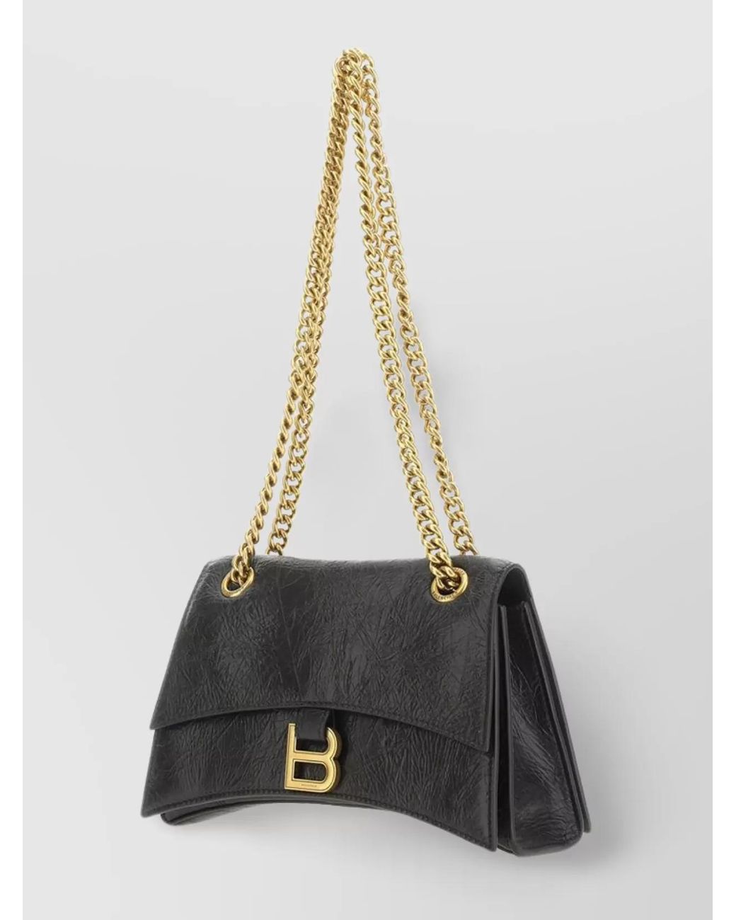 Balenciaga White Crush Small Leather Shoulder Bag