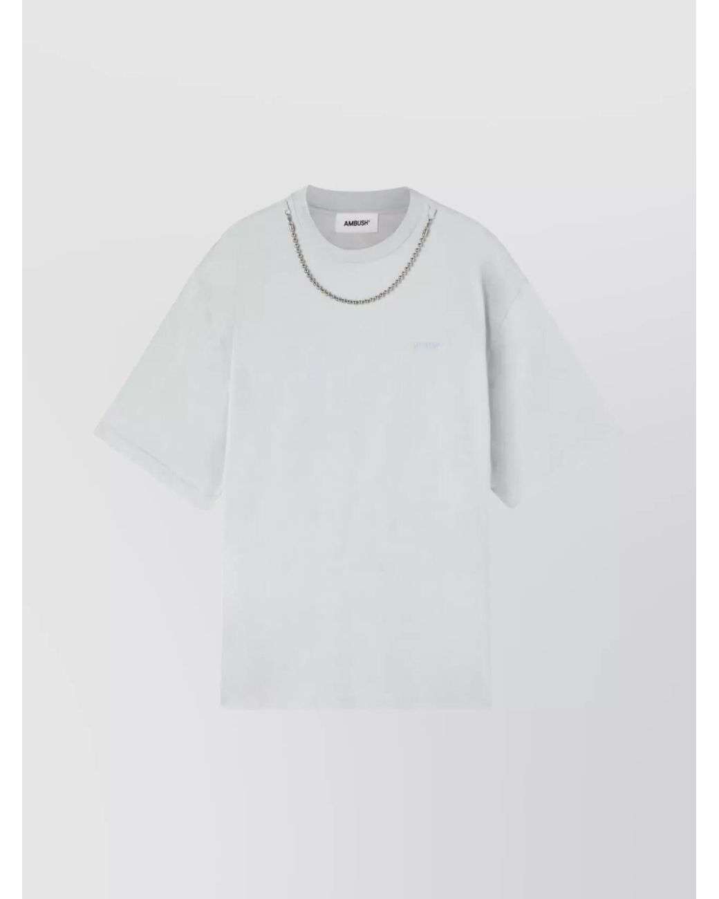 Ambush White Cotton Ballchain T-Shirt for men