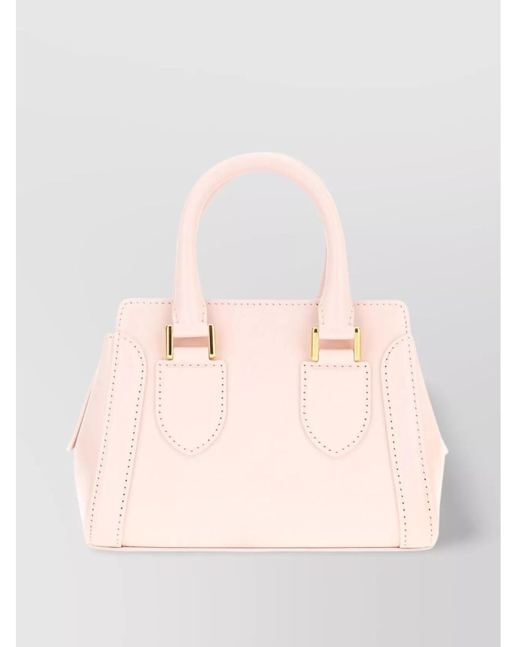 McQueen Pink The Tote Mini Leather Tote Bag
