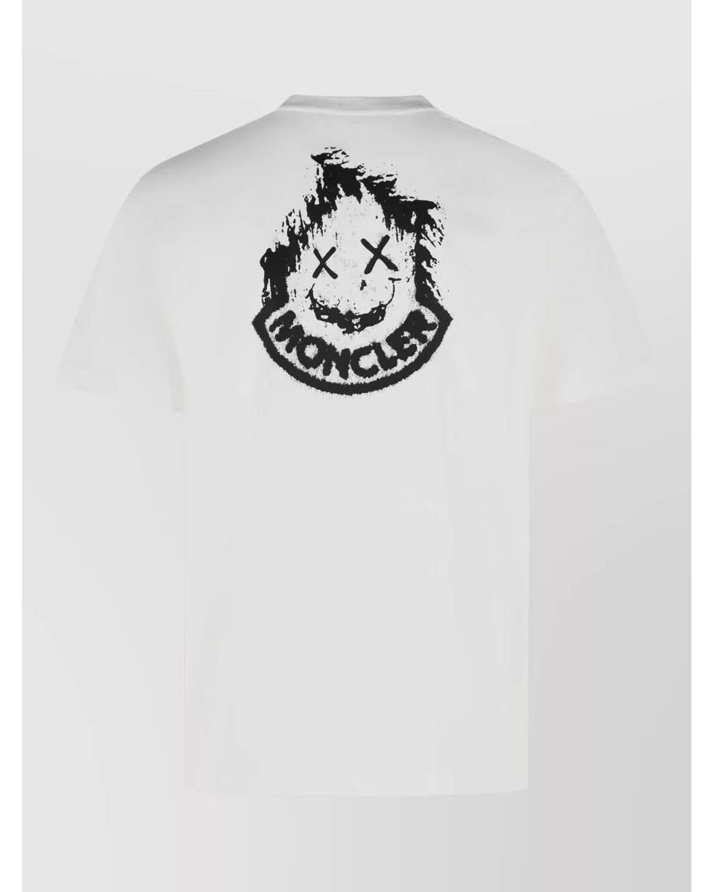 Moncler White Cotton T-Shirt for men