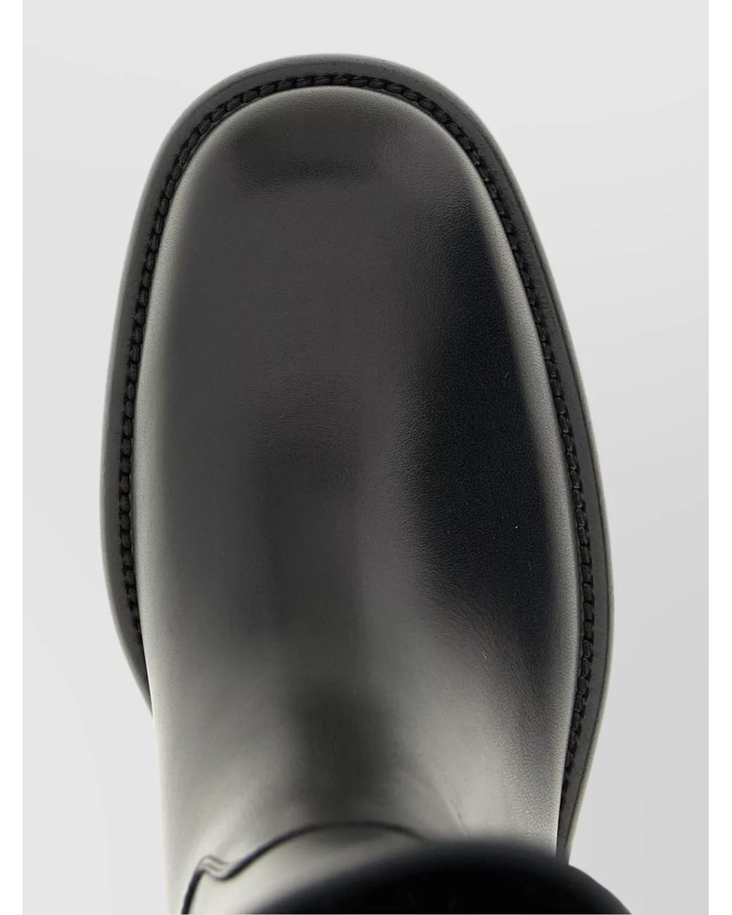Burberry Black Leather Knee-High Boots
