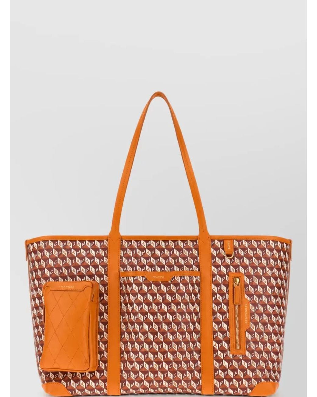 Anya Hindmarch Orange I Am A Plastic Bag Tote Bag