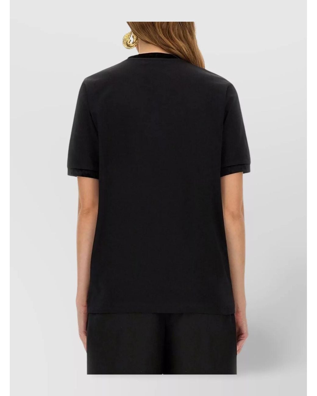 Nina Ricci Black Bow Detail T-Shirt