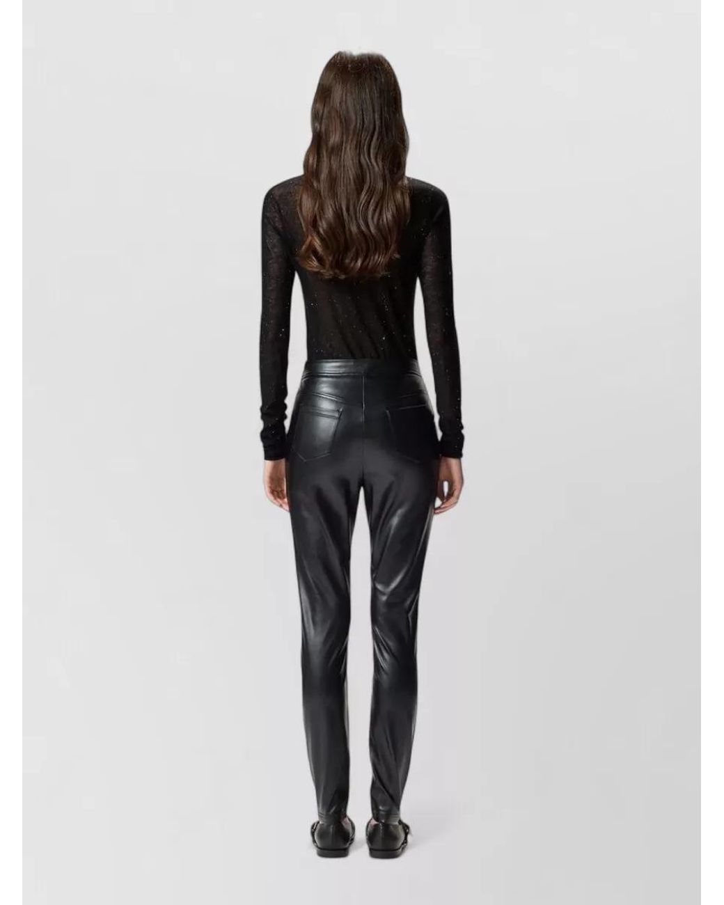 Pinko Gray Slim-Fit Trousers